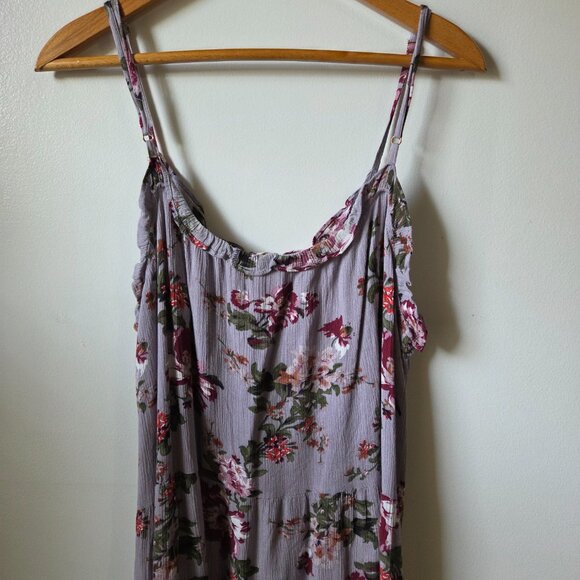 EUC NATURAL LIFE FLORAL LILAC TANK DRESS SIZE M - Picture 4 of 16